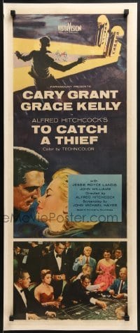2w045 TO CATCH A THIEF insert 1955 Grace Kelly & Cary Grant, Hitchcock, roulette gambling scene!