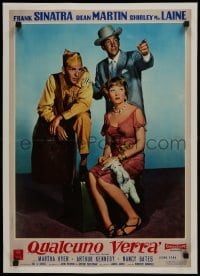 2w008 SOME CAME RUNNING Italian 19x27 pbusta 1959 Frank Sinatra, Dean Martin & Shirley MacLaine!
