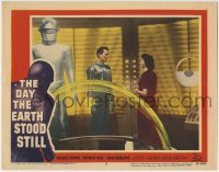 2w261 DAY THE EARTH STOOD STILL LC #5 1951 Michael Rennie, Patricia Neal & Gort in ship!