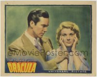 2w289 DRACULA LC 1931 Tod Browning Universal horror classic, David Manners & scared Helen Chandler