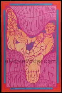 2w052 BLUES PROJECT/MOTHERS OF INVENTION/CANNED HEAT BLUES BAND 14x21 music poster 1967 Wilson art!
