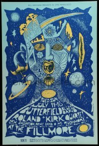 2w054 BUTTERFIELD BLUES BAND/ROLAND KIRK QUARTET/NEW SALVATION ARMY/MT. RUSHMORE 14x21 music poster 1967