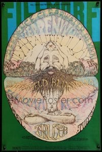 2w063 CREEDENCE CLEARWATER REVIVAL/STEPPENWOLF/ 14x21 music poster 1968 great Lee Conklin art!