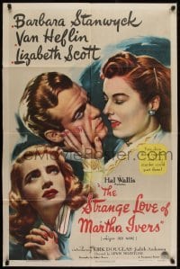2w234 STRANGE LOVE OF MARTHA IVERS style A 1sh 1946 Barbara Stanwyck, Van Heflin, Lizabeth Scott