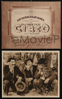 2w140 AT THE CIRCUS 10 Spanish 7.75x9.75 stills 1945 The Marx Brothers, Groucho, Harpo & Chico!