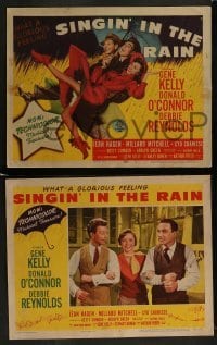 2w249 SINGIN' IN THE RAIN 8 LCs 1952 Gene Kelly, Debbie Reynolds, O'Connor, rare complete set!