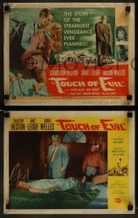 2w250 TOUCH OF EVIL 8 LCs 1958 director/star Orson Welles, Charlton Heston, Leigh, Marlene Dietrich
