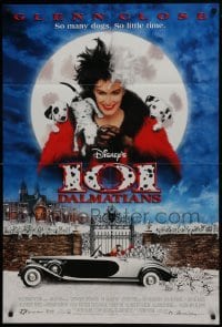 2x256 101 DALMATIANS DS 1sh 1996 Walt Disney live action, Glenn Close as Cruella De Vil!