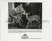 2x629 BAMBI candid video 8x10 still R1997 Walt Disney feeding two fawns named Bambi & Faline!