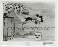 2x639 DAY IN THE LIFE OF DONALD DUCK TV 8.25x10 still 1956 he's painting himself w/invisible paint!