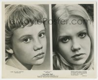 2x671 PARENT TRAP 8.25x10 still R1968 split image showing how child star Hayley Mills grew up!