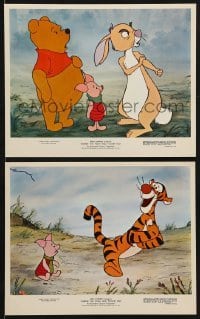 2x794 WINNIE THE POOH & TIGGER TOO 2 color 8x10 stills 1974 Walt Disney, Piglet, Rabbit!