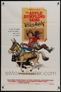 2x260 APPLE DUMPLING GANG RIDES AGAIN 1sh 1979 wacky art of Don Knotts & Tim Conway on donkey!