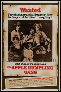 2x259 APPLE DUMPLING GANG 1sh 1975 Disney, Don Knotts in the motion picture of profound nonsense!