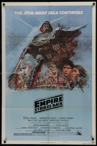 2x020 EMPIRE STRIKES BACK style B NSS style 1sh 1980 George Lucas classic, art by Tom Jung!