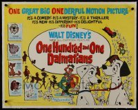2x205 ONE HUNDRED & ONE DALMATIANS linen 1/2sh 1961 most classic Walt Disney canine family cartoon!