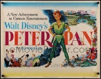 2x229 PETER PAN style A 1/2sh 1953 Walt Disney animated cartoon fantasy classic, great art!
