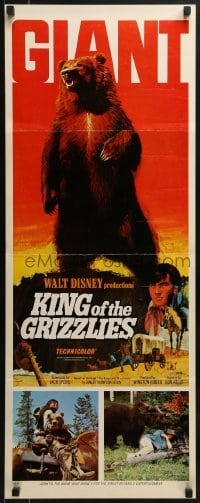 2x234 KING OF THE GRIZZLIES insert 1970 Disney, half a ton of giant fury, ruler of the Rockies!