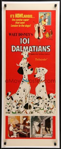 2x213 ONE HUNDRED & ONE DALMATIANS insert R1969 most classic Walt Disney canine family cartoon!
