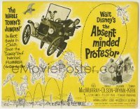 2x411 ABSENT-MINDED PROFESSOR TC 1961 Walt Disney, Flubber, Fred MacMurray in the title role!