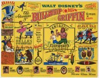 2x412 ADVENTURES OF BULLWHIP GRIFFIN TC 1966 Disney, beautiful belles, mountain ox battle, cool!