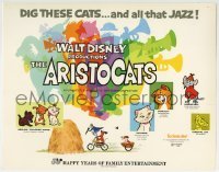 2x413 ARISTOCATS TC R1973 Walt Disney feline jazz musical cartoon, great colorful images!