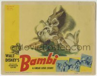 2x381 BAMBI LC 1942 Walt Disney cartoon deer classic, great image with Thumper the rabbit!