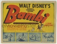 2x376 BAMBI TC 1942 Walt Disney cartoon deer classic, great art with Thumper & Flower, very rare!