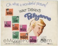 2x429 POLLYANNA TC 1960 art of winking Hayley Mills, Jane Wyman, Richard Egan, Malden, Disney!