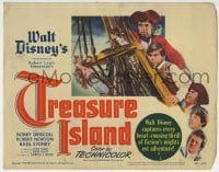 2x440 TREASURE ISLAND TC 1950 Disney, Bobby Driscoll, Robert Newton as pirate Long John Silver!
