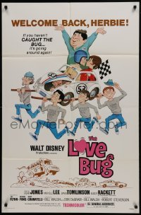 2x303 LOVE BUG 1sh R1979 Disney, Dean Jones drives Volkswagen Beetle race car Herbie!