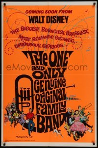 2x323 ONE & ONLY GENUINE ORIGINAL FAMILY BAND advance 1sh 1968 laughingest star-spangled hullabaloo!