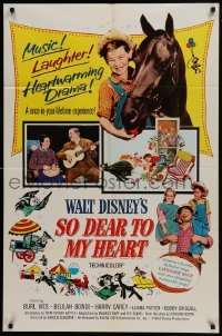 2x350 SO DEAR TO MY HEART 1sh R1964 Walt Disney, Burl Ives, heartwarming!
