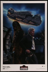 2x158 STAR WARS CELEBRATION 2017 signed AP 16x24 art print 2017 by Erik Maell, Solo and Chewie!