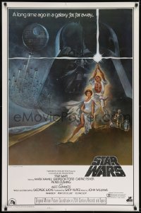 2x056 STAR WARS style A soundtrack 1sh 1977 George Lucas classic epic, art by Tom Jung!