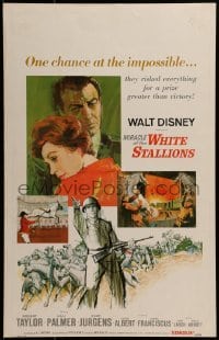 2x249 MIRACLE OF THE WHITE STALLIONS WC 1963 Walt Disney, Lipizzaner stallions & soldiers art!
