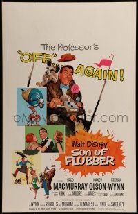 2x254 SON OF FLUBBER WC 1963 Walt Disney, art of absent-minded professor Fred MacMurray!