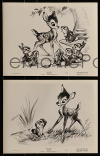 2x614 BAMBI 5 from 8x10 to 9.25x12 stills 1942 Walt Disney, art & images from cartoon deer classic!