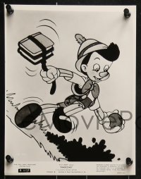 2x714 PINOCCHIO 18 from 7.75x10 to 8x10.25 stills R1962 Disney, wooden boy who wants to be real!