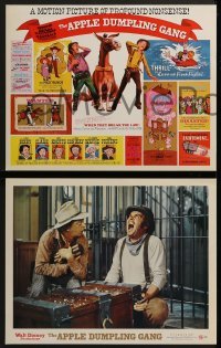 2x474 APPLE DUMPLING GANG 8 LCs 1975 Disney, wacky images of Don Knotts & Tim Conway, includes TC!