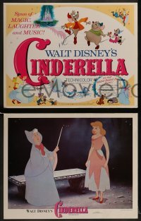 2x448 CINDERELLA 9 LCs R1973 Disney classic cartoon love story, the greatest since Snow White!