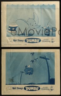 2x539 DUMBO 3 LCs R1959 colorful art from Walt Disney circus elephant classic!