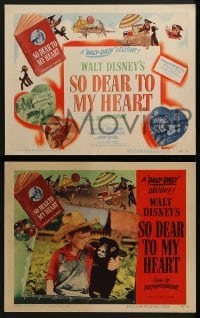 2x507 SO DEAR TO MY HEART 8 LCs 1949 Walt Disney, Burl Ives, Beulah Bondi, Harrey Carey!