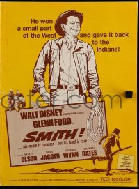 2x243 SMITH pressbook 1969 Glenn Ford won a small part of the west & gave it back to the Indians!