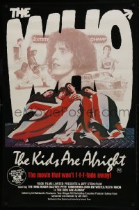 2y066 KIDS ARE ALRIGHT Aust 1sh 1979 Jeff Stein, Roger Daltrey, Peter Townshend, The Who, best!