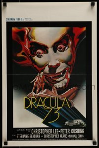 2y467 DRACULA A.D. 1972 Belgian 1973 Hammer, Christopher Lee, cool sexy artwork!