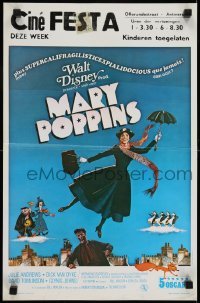 2y510 MARY POPPINS Belgian R1970s Julie Andrews & Dick Van Dyke in Walt Disney's classic!