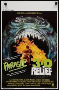 2y522 PARASITE Belgian 1982 directed by Charles Band, the first futuristic monster movie in 3-D!