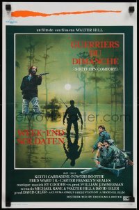 2y541 SOUTHERN COMFORT Belgian 1981 Walter Hill, Keith Carradine, cool image of hunters in swamp!