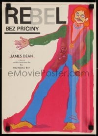 2y265 REBEL WITHOUT A CAUSE Czech 11x15 1969 Nicholas Ray, James Dean classic, Vodrazkova!